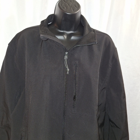 St Johns Bay Water Resistant Jacket Zippered Pockets Size Large - Picture 3 of 5